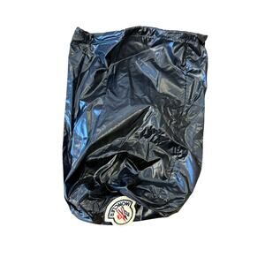 MONCLER Black Drawstring Pouch Bag Carrying Case